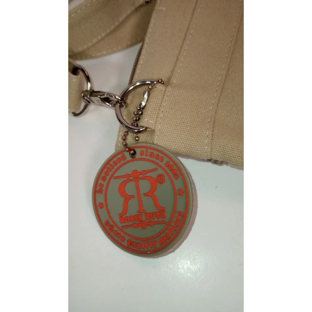 Robin Ruth California Canvas Crossbody Bag Tan Boho Chic Adjustable Strap